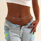 Women's Fashion Round Beads Chain Double-layer Waist Chain