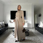 Dubai Middle East Turkey Elegant Dress Cardigan Suit