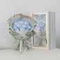 Valentine's Day Ice Crushing Blue Rose Flower Soap Bouquet Gift Box