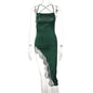 New Summer Fashion Sexy Backless Slim Fit Lace Sling Dress Women