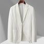 Men's Casual Light Luxury Thin Solid Color Suit Coat