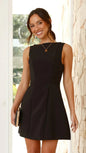Women's Turtleneck Backless Dress Inelastic
