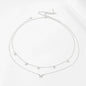 Women's Fashion Round Beads Chain Double-layer Waist Chain