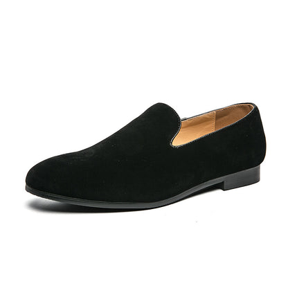 British Leather Shoes Matte Leather Gommino Men