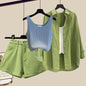 Summer Mint Man Style Dopamine Wear Match Suit Women