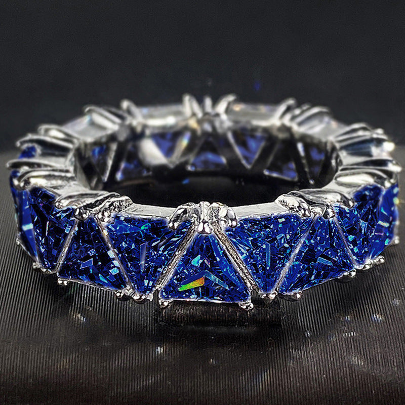 Women's Luxury Titanium Zircon Ring