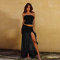 Tube Top Mid-length Dress Set Women