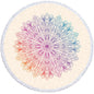 Microfiber 3D Printed Round Beach Towel