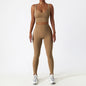 Quick-drying Tight Yoga Clothing Women's Pocket Running Sports Suit