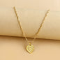 26 English Initial Letter Pendant Necklaces For Women