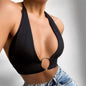 Women's Solid Color Sexy Low-cut Slim Vest