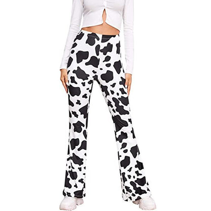 Hip Retro Printed Bootleg Pants Casual Pants