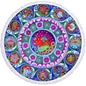 Microfiber 3D Printed Round Beach Towel