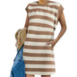 Summer New Hot Striped Women's Sexy Striped Vest Dress