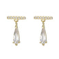 Simple Bright One Word Earring Temperament Earring