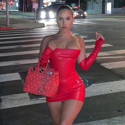 Women's New Fashion Design Off-neck Sheath Dress