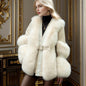 Artificial Fox Fur Jacket Women's Fur