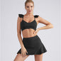 Women's Yoga Clothing Half Body Sports Skirt Suit