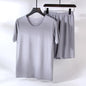 Men's Home Wear Short Sleeve Shorts Thin Suit