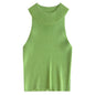 Sleeveless Narrow Shoulder Vest Halter Outer Wear Slim Fit