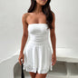 Y2K Tube-top Short Dress Summer Sexy Pleated Tight Dresses For Womens Clothing