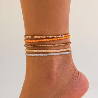 Beach Bead Navel Waist Chain Elastic Beaded
