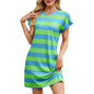 Summer New Hot Striped Women's Sexy Striped Vest Dress