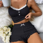 Sexy Lace Lace Spaghetti-strap Pajamas Suit