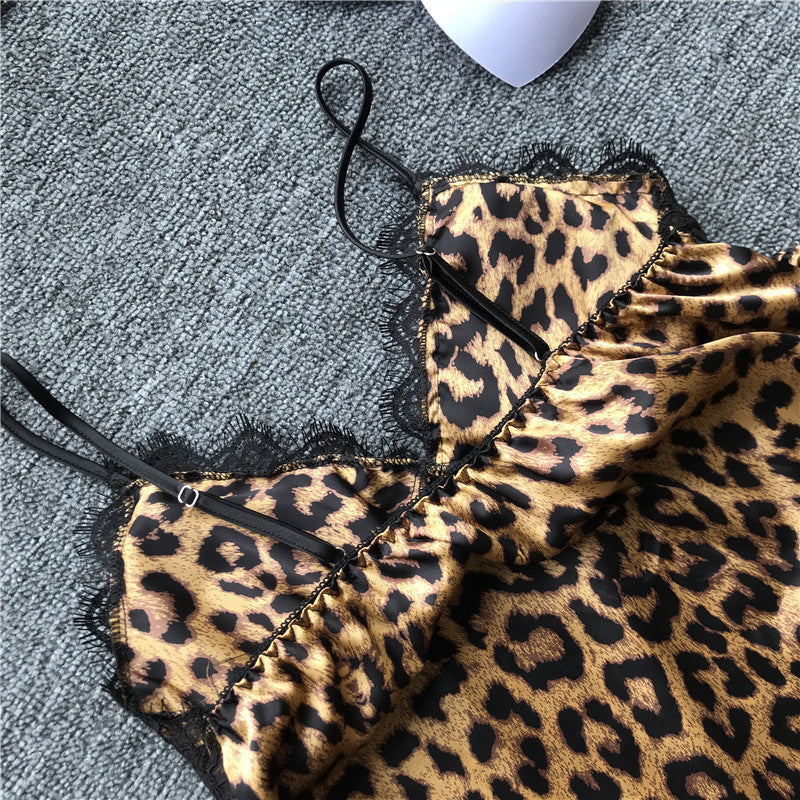 Lapel Home Service Suit Silk Pajamas Women