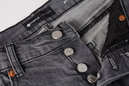 New Gray Knee Knife Ripped Jeans Splash Ink
