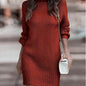 Turtleneck Sweater Women's Long Sleeve Knitwear Dress Women's Clothing