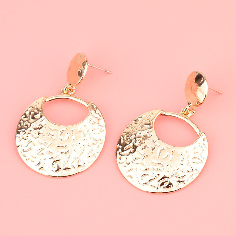 European And American Fashion Exaggerated Irregular Earrings Simple Geometric Female Vintage Earrings