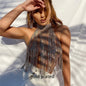 Hot Selling Luxury Crystal Chest Chain Vintage Multilayer Necklace