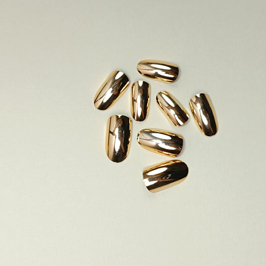 Electroplating  Nails Gold Wearable Removable