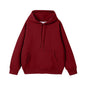 Simple Loose Cotton Silver Fox Velvet Hooded Pullover Men