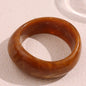 Resin Oval Wide Geometric Curved Bracelet For Women