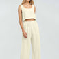 Apricot Outer Wear Vest Shorts Pajamas Suit