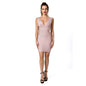 Summer New Sexy Low-cut V-neck Bandage Dress Tight-fitting Waist Slimming Dress