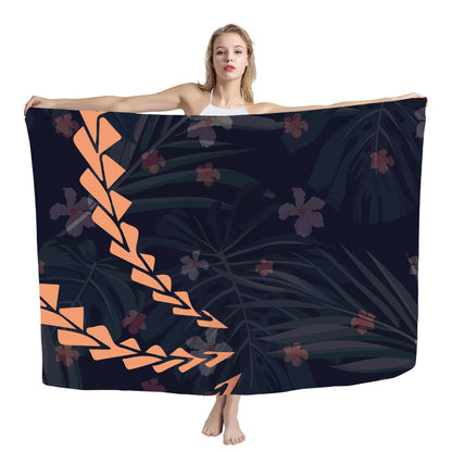 Cover Shawl Hawaiian Travel Beach Bath Towel Polynesian Seaside Quick-drying Wrap Yarn