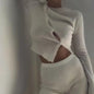 Women's Fashion Irregular Simple Knitting Cardigan