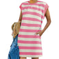 Summer New Hot Striped Women's Sexy Striped Vest Dress