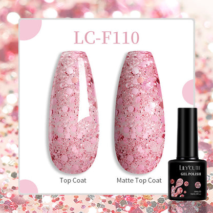 184 Colors Full Set Nail Glue Set Matte Nail Art Non-wash Sealing Layer Nail Polish Gel Base Gel