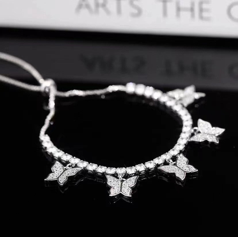 Multi Butterfly Bracelet Light Luxury Niche Micro-set Zircon