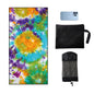 Microfiber Double Sided Fleece Reactive Print Swim Beach Towel