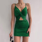 Sling Low Cut Hollow Slim Fit Hip Dress