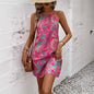 Summer Fashion Sleeveless Printed Sexy Suspenders Vacation Dress