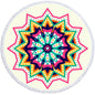Microfiber 3D Printed Round Beach Towel