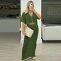 Women's Hollow Short Sleeve Beach Knitting Suit