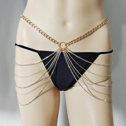 Fashion Geometry Pattern Waist Chain Women's Metal