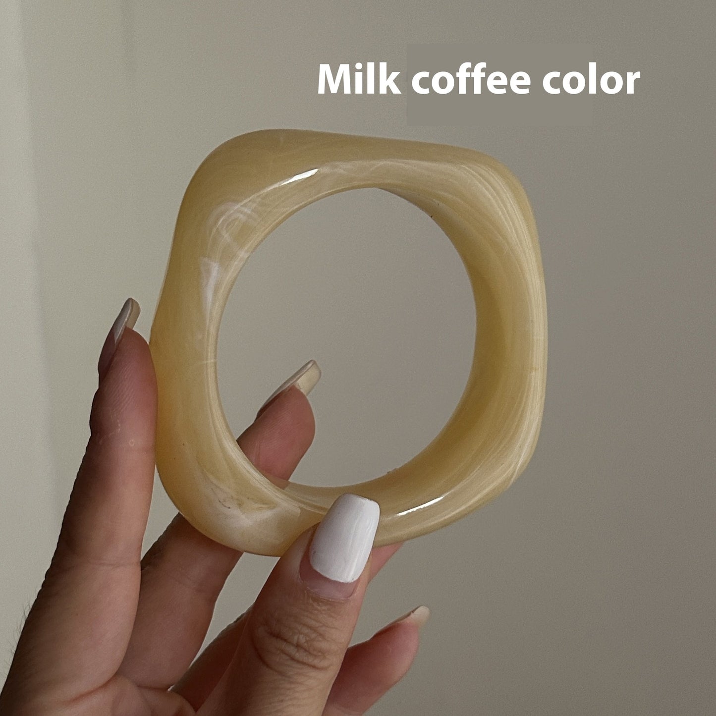 Acrylic Bracelet Exaggerated Ins Style Irregular Translucent